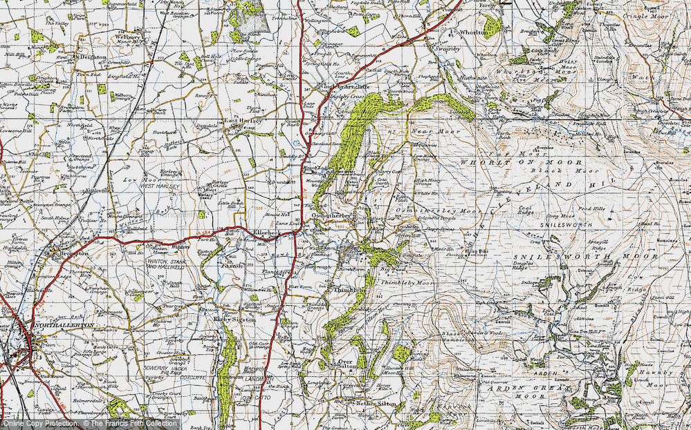 Old Map of Osmotherley, 1947 in 1947