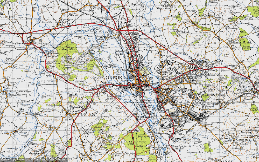 Old Map of Osney, 1946 in 1946