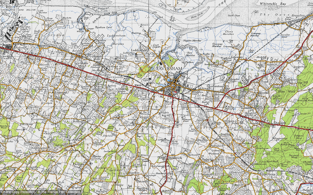 Old Map of Ospringe, 1946 in 1946
