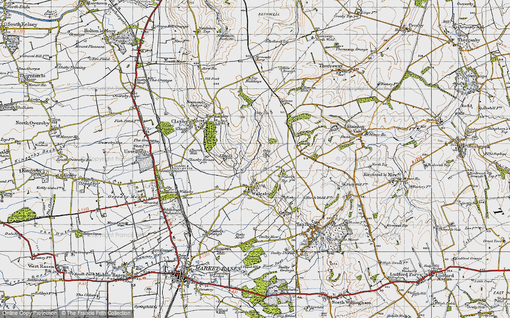 Old Map of Otby, 1946 in 1946