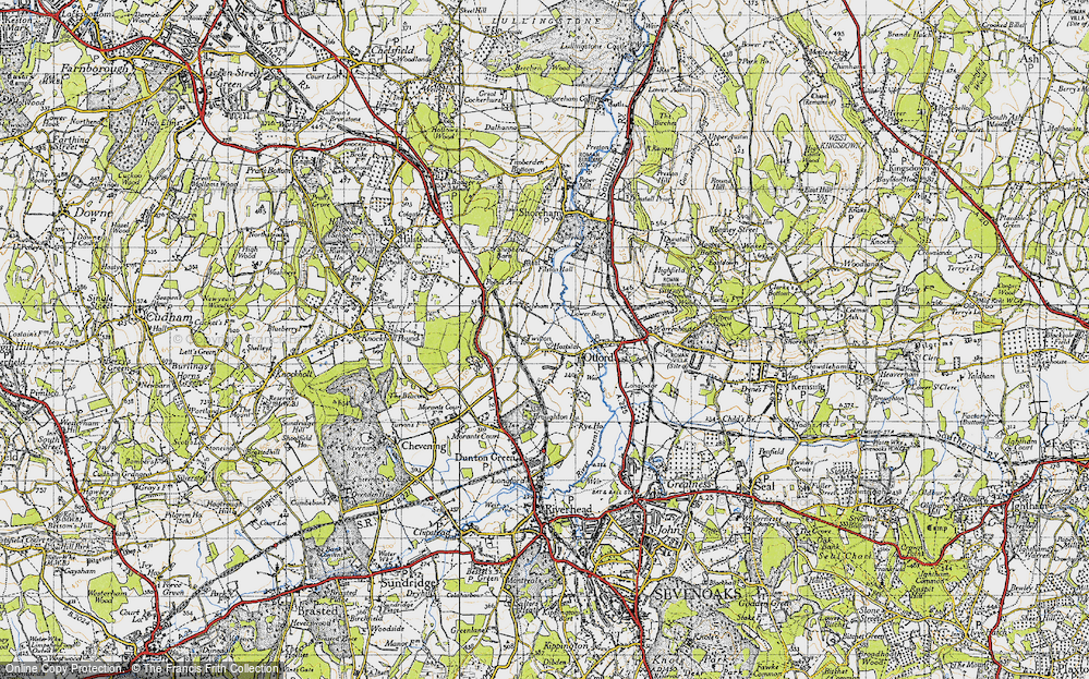 Old Map of Otford, 1946 in 1946