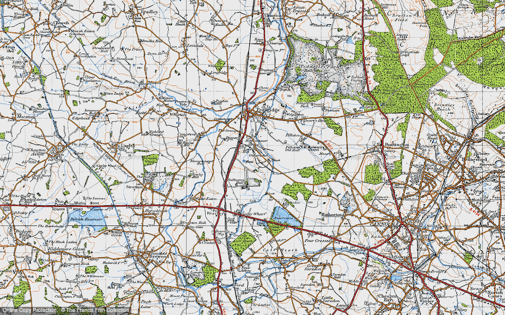 Old Map of Otherton, 1946 in 1946