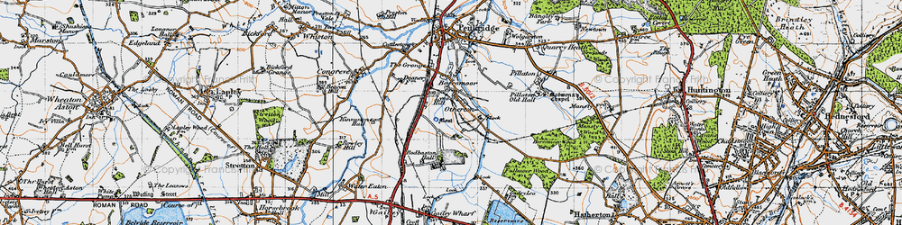 Old map of Otherton in 1946