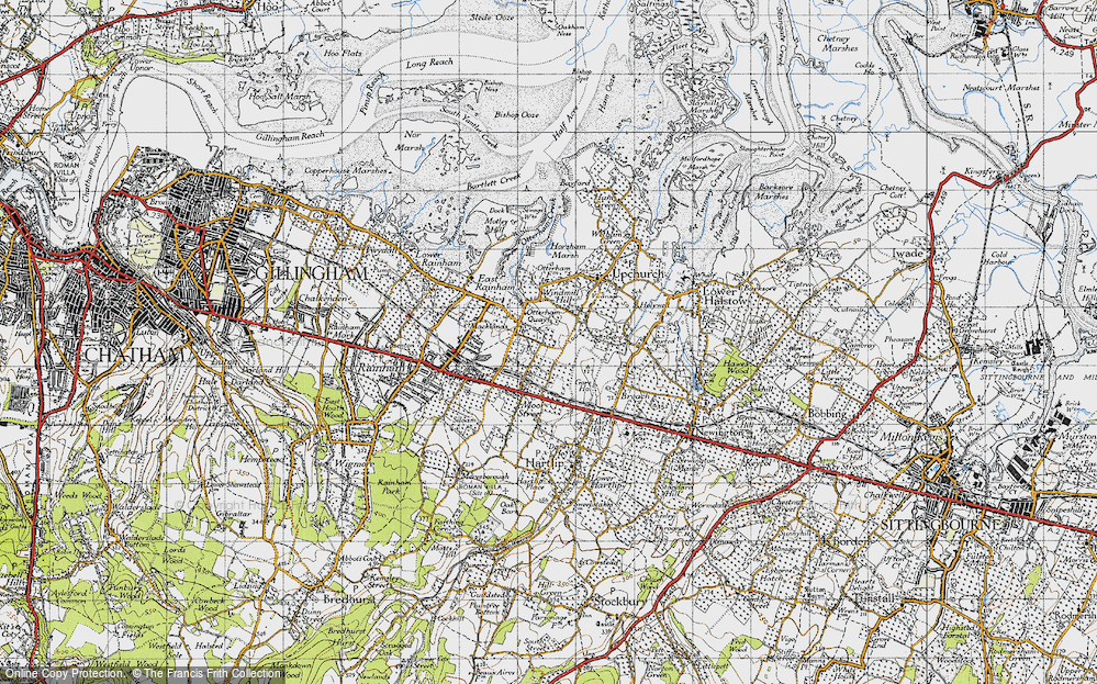 Old Map of Otterham Quay, 1946 in 1946