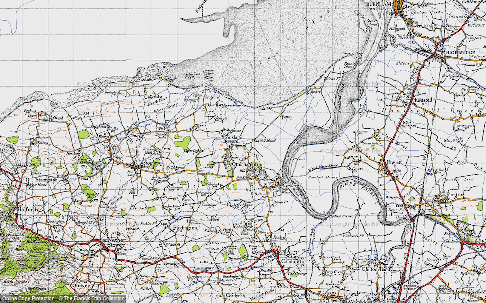 Old Map of Otterhampton, 1946 in 1946