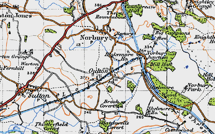 Old map of Blakemore Ho in 1946