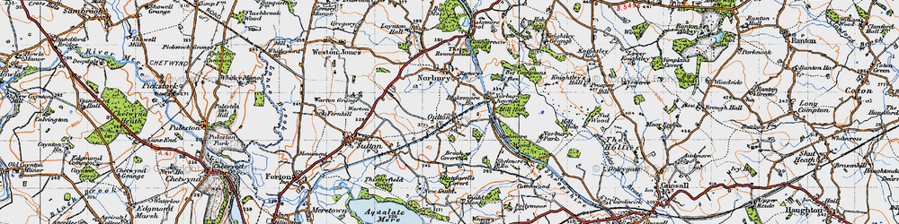 Old map of Brook Covert in 1946