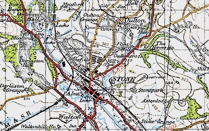 Old map of Oultoncross in 1946