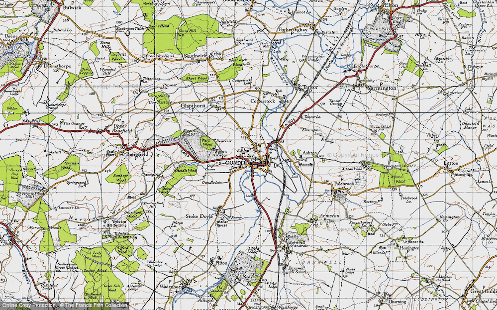 Old Map of Oundle, 1946 in 1946