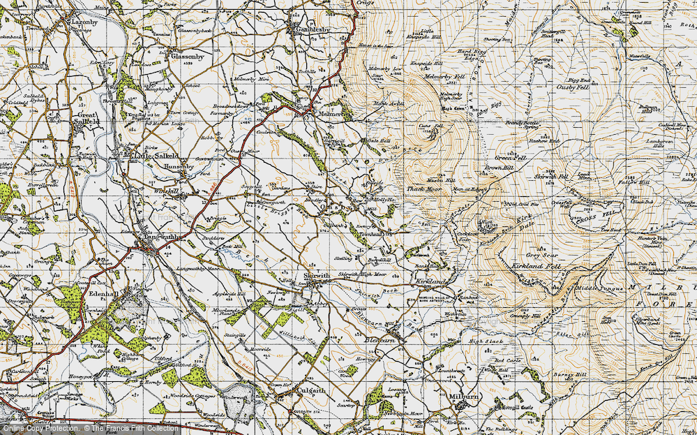 Old Map of Ousby, 1947 in 1947