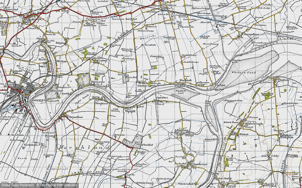 Old Map of Ousefleet, 1947 in 1947