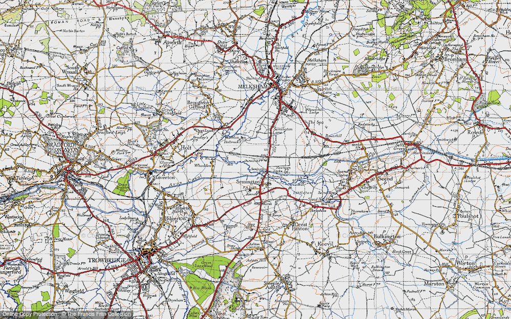 Old Map of Outmarsh, 1940 in 1940