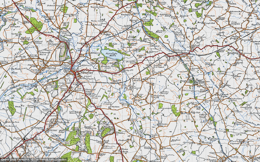Old Map of Outwoods, 1946 in 1946