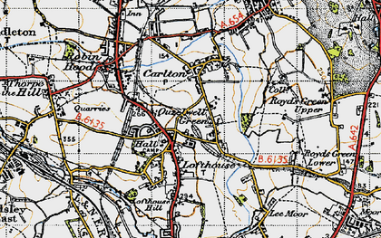 Old map of Ouzlewell Green in 1947