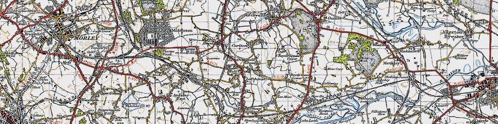 Old map of Ouzlewell Green in 1947