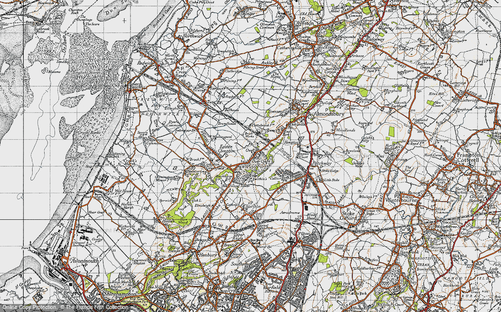 Old Map of Over, 1946 in 1946