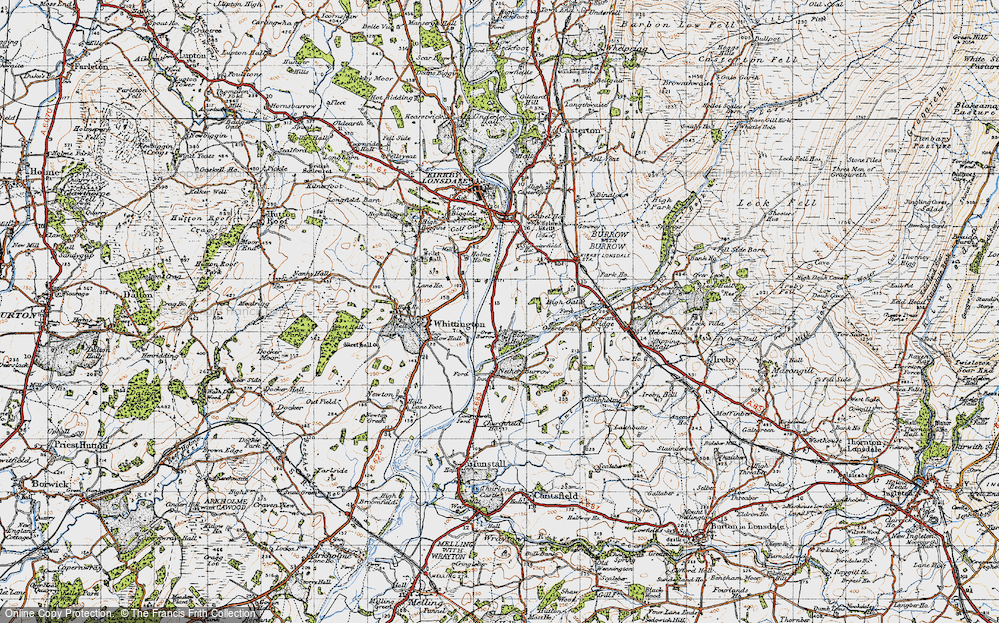 Old Map of Over Burrow, 1947 in 1947
