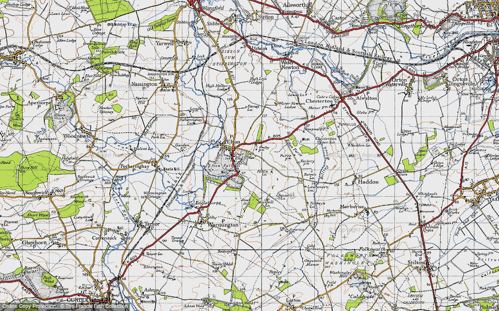 Old Map of Over End, 1946 in 1946
