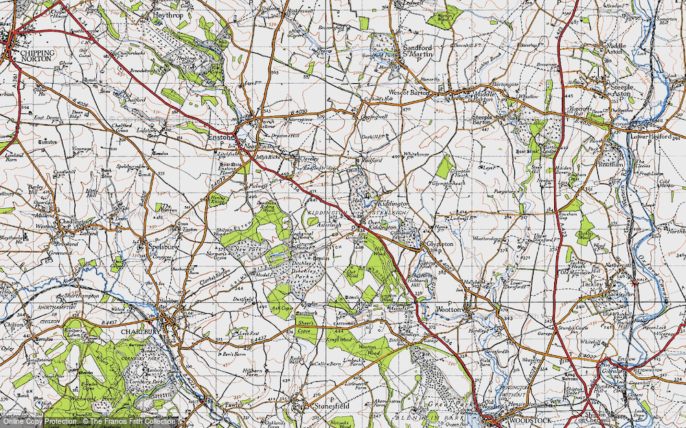 Old Map of Over Kiddington, 1946 in 1946