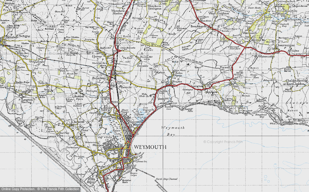 Old Map of Overcombe, 1946 in 1946