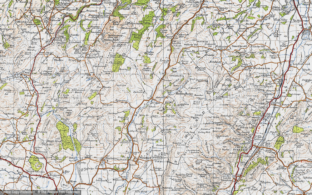 Old Map of Overs, 1947 in 1947