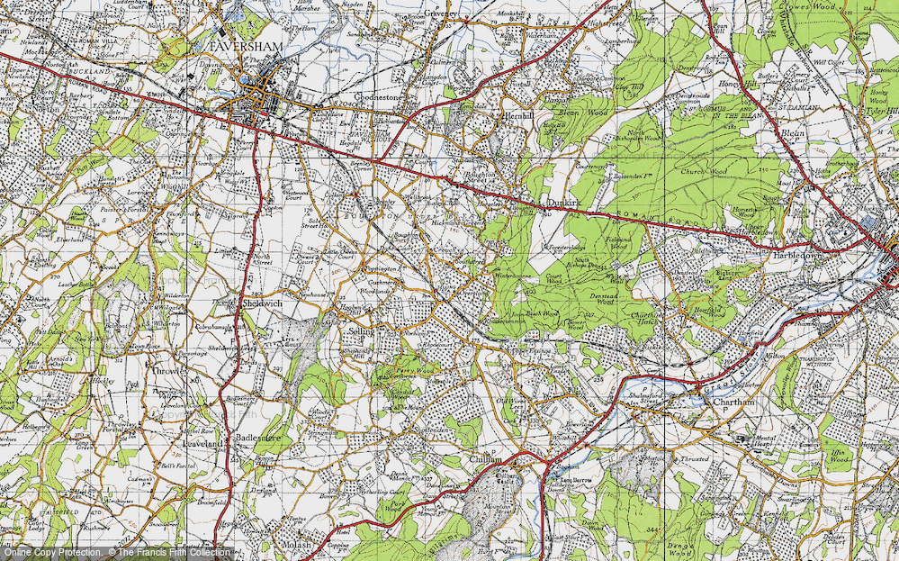 Old Map of Oversland, 1946 in 1946