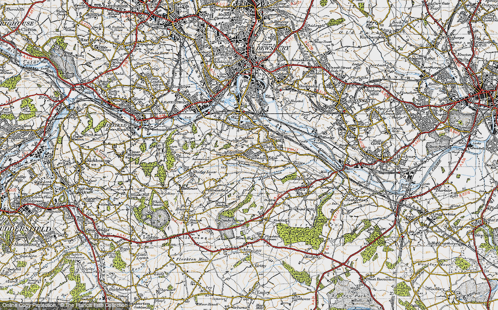 Old Map of Overthorpe, 1947 in 1947