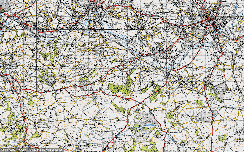 Old Map of Overton, 1947 in 1947