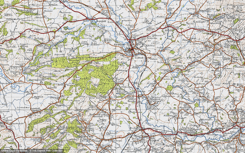 Old Map of Overton, 1947 in 1947