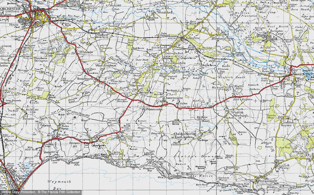 Old Map of Owermoigne, 1946 in 1946