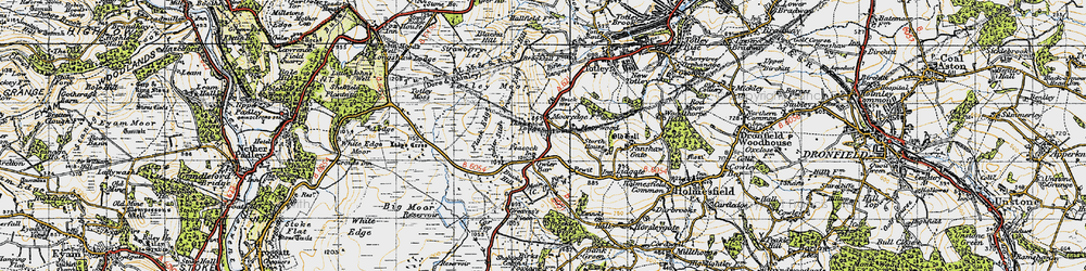 Old map of Bucka Hill in 1947