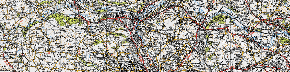 Old map of Owlet in 1947