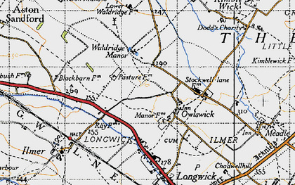 Old map of Owlswick in 1946