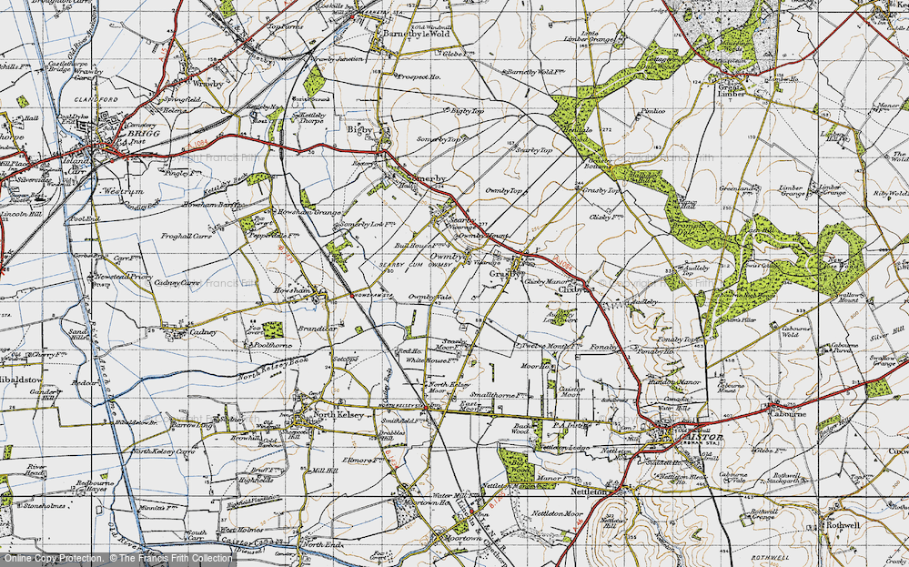 Old Map of Owmby, 1947 in 1947