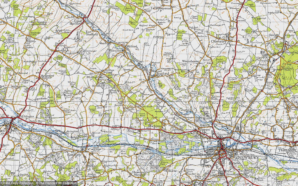 Old Map of Ownham, 1945 in 1945