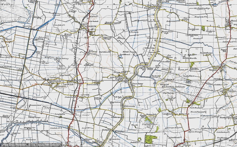 Old Map of Owston Ferry, 1947 in 1947