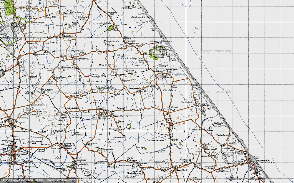 Old Map of Owstwick, 1947 in 1947