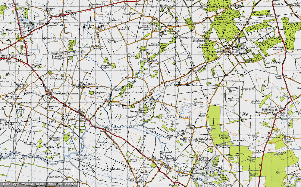 Old Map of Oxborough, 1946 in 1946