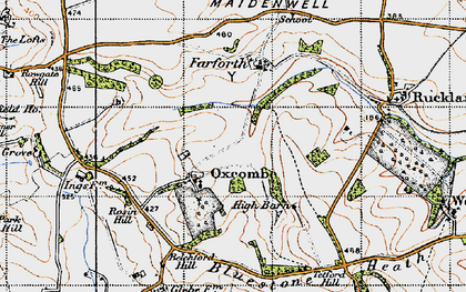 Old map of Oxcombe in 1946