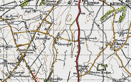 Old map of Oxcroft Estate in 1947