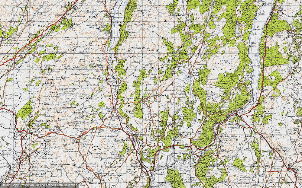 Old Map of Oxen Park, 1947 in 1947