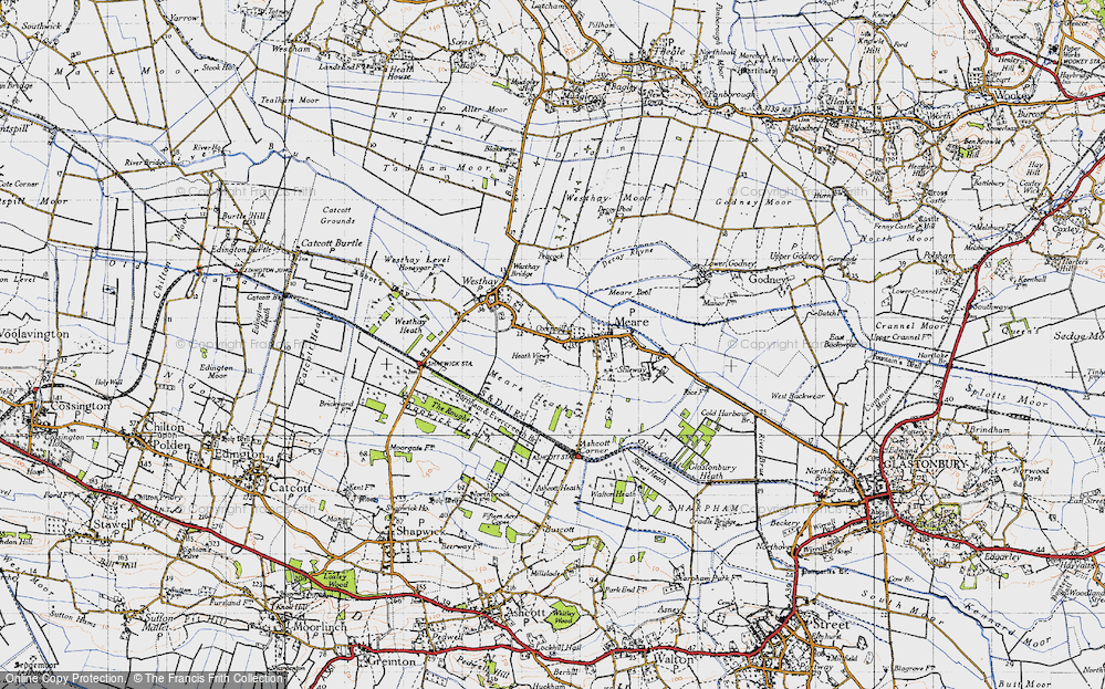 Old Map of Oxenpill, 1946 in 1946