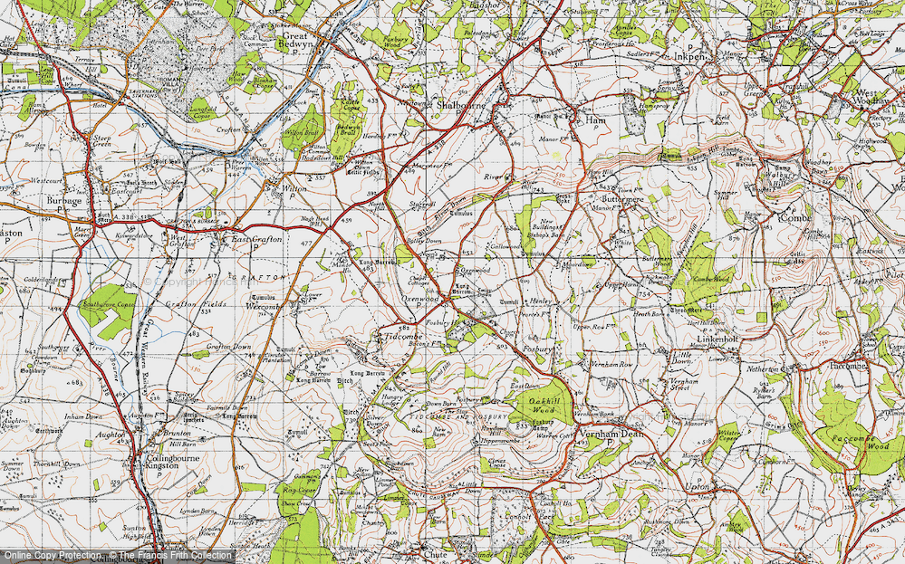Old Map of Oxenwood, 1940 in 1940