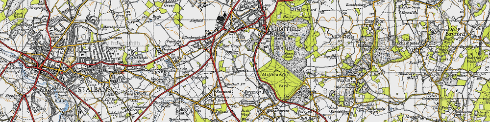 Old map of Oxlease in 1946