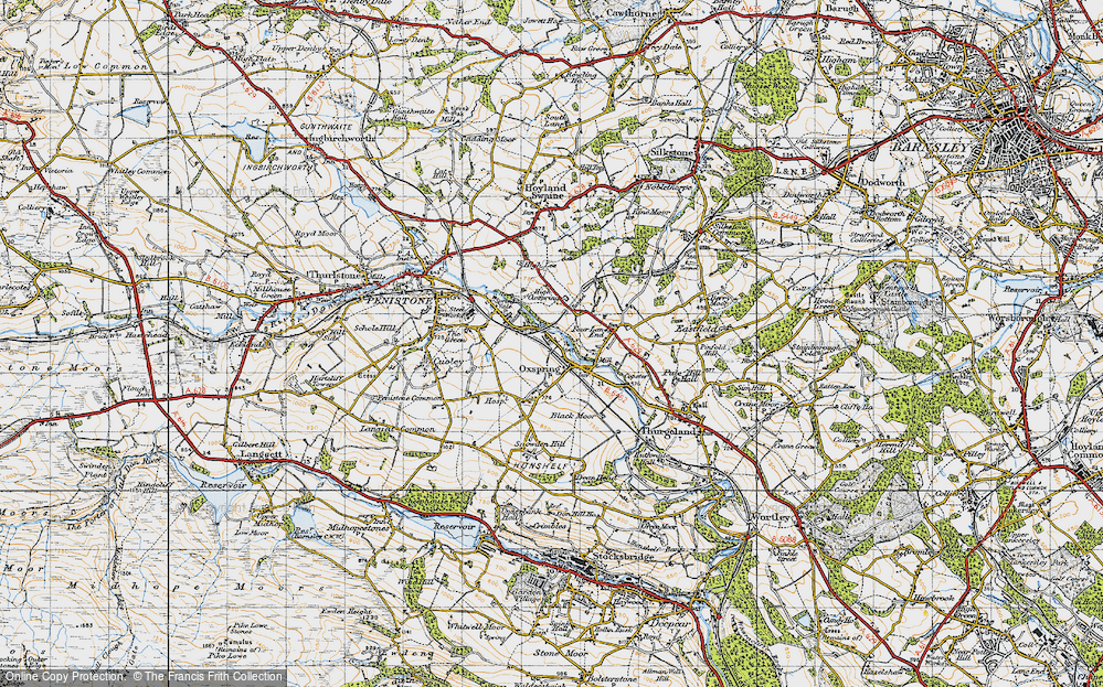 Old Map of Oxspring, 1947 in 1947