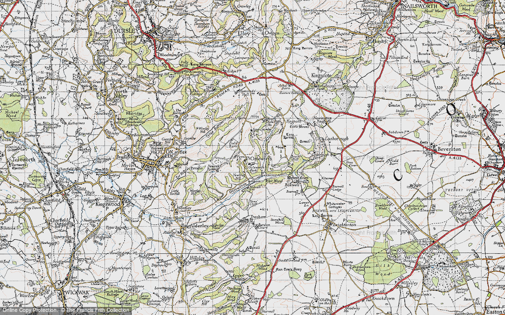 Old Map of Ozleworth, 1946 in 1946