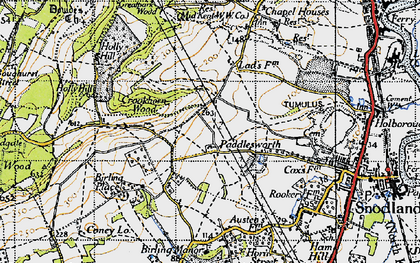 Old map of Paddlesworth in 1946