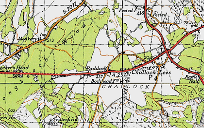 Old map of Paddock in 1940