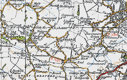Old map of Paddockhill in 1947
