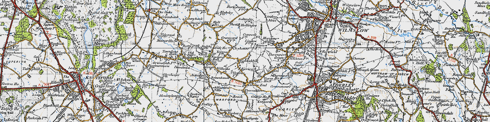 Old map of Paddockhill in 1947